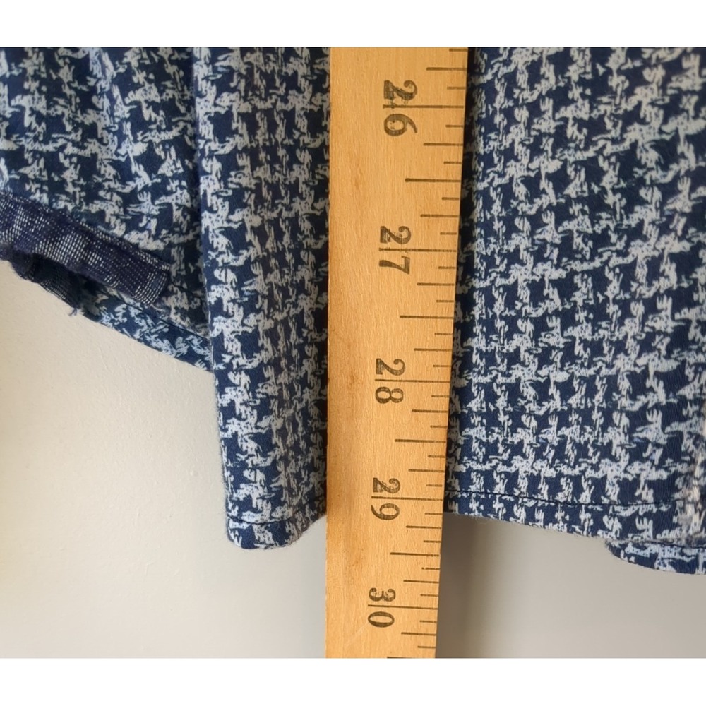 Robert Graham Modern Americana Men's TAILORED Flip‎ Cuff Blue Check Shirt Large - Picture 8 of 13